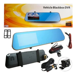 Retrovisor Dvr Full Hd 1080 Camara Frontal Touch + Reversa